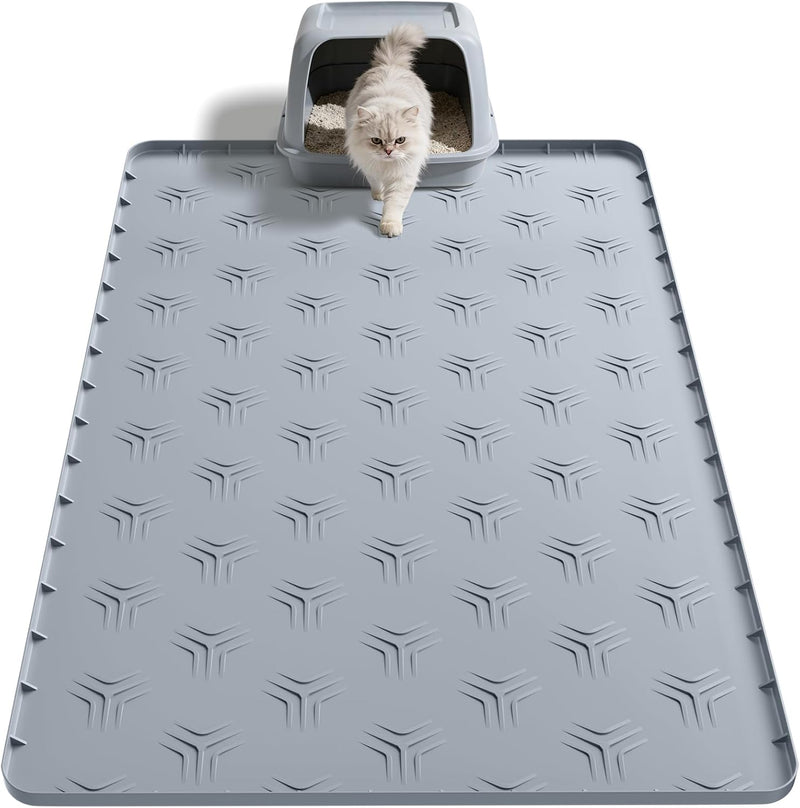 JUJOMAT Cat Litter Box Mat, 34