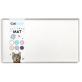 CatGuru Cat Food Mat, Small & Large Pet Placemat, 100% Waterproof Cat Feeding Mat, Silicone Mats for Cats Bowls, Non-Slip Mats for Pet Food and Water Bowl or Fountain (Large, Marshmallow)