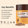 Petsmont Buddy Guard for Lumps and Bumps, Lipoma for Dogs & Cats, Patent Pending Organic 9 Mushroom Powder Blend Natural