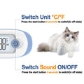 Pet Thermometer, Friendly Short Probe,Comfort Flexible,10-Sec Reading, Rectal Thermometer for Dogs Cats,30 Probe Covers 