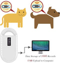 Smoostart Microchip Scanner, 1000 Records Increased Huge Data Storage Upload to PC, Scanning Distance and Speed Increase, Only Compatible with FDX-B/EMID (15/10) Digits Microchips