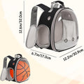Portable Travel Backpack Habitat for Small Animal, Space Capsule Bubble Window Guinea Pig Bird Bearded Dragon Turtle Car