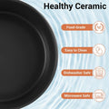 Elevated Dog Bowls, Ceramic Raised Dog Bowl Set with Anti-Slip and Non-Tip Metal Stand, 2 Pack Pet Food and Water Feedin