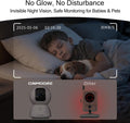 CINMOORE 5G Security Camera Indoor, 3K Pet/Dog Camera with Speaker/Phone App, PTZ WiFi Baby Monitor Cameras for Home Security, 0-Glow Night Vision 2-Way Talk, AI Tracking Facial Recognition Time Lapse