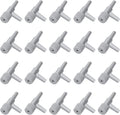 AQUANEAT Aquarium Control Valve 20PCS,Fish Tank 2 way Valves for 3/16" Airline Tubing, Plastic Air Regulator, for Aquari