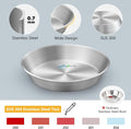 4-Pack 304 Stainless Steel Cat Food Bowls, Non-Slip Basic Dishes