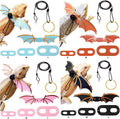 3 Size Pack Bearded Dragon Leash and Harness Set, Bearded Dragon Harness, Soft Leather Detachable Adjustable Reptile Liz