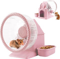Silent Hamster Wheel Multifunctional Hamster Wheel Quite Running Spinner Wheel Accessories with Food Bowl Water Bottle f