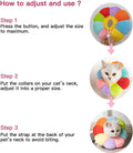 Cat Small Dog Recovery Collar, Cute Neck Cone After Surgery, Adjustable Pet E Collar, Wound Healing Protective Cone Surg