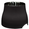 Dogit Elevated Dog Bowl, Stainless Steel Dog Food and Water Bowl for Large Dogs, Black, 73752