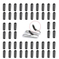 JIPIMON Training Collar Covers - Designed for Herm. Sprenger Collar (50 Pack) - Rubber & Vinyl Comfort Tips (2.25mm-3.0mm)