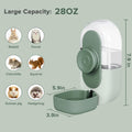Kenond 28oz Rabbit Water Dispenser, Guinea Pig Gravity Water Bottle