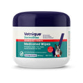 Vetnique Dermabliss Advanced Strength Medicated Antibacterial Wipes for Dogs with Chlorhexidine for Infections, Irritation & Redness Relief