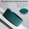 Kitwinney Large Dog Bowls, Non Slip Heavy Ceramic Dog Food and Water Bowl with Silicone Base, 8" Pet Feeding Bowl for Small, Medium, and Big Dogs (Green, 8 Inches)