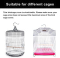 Bird Cage Seed Catcher Skirt, Bird Cage Mesh Net Cover, Parakeet Cage Skirt, Birdcage Cover Seed Catcher for Round Squar