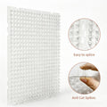 YITESHI 15 Packs Scat Mat for Cats, Transparent Cat Deterrent Mat 13x16 Inch - Safe Plastic Spike Mat to Keep Cats Off Counters, Tables, Furniture - Humane Training Tool for Indoor/Outdoor Use