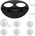 AIICIOO Gecko Feeder Ledge with 6 Pack Plastic Bowls Crested Gecko Food Dish Strong Magnetic Reptile Food Feeder Water D