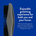 Wahl Professional Animal Horse Grooming Rubber Curry Brush, 858712, Black