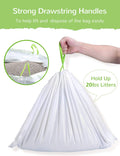 Litter Box Liners, 34 Count Jumbo Cat Litter Pan liners, Drawstring Litter Liner Bags For Litter Box, Easy Clean Up Thic
