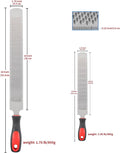 18 Inch Hoof Rasp & 14 Inch Farrier Rasp File with Rubber Handle, 2 Pack Rasp File, 18 and 14 Inch, Strong Carbon Steel 