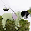 Waterproof Dog Raincoat, Clear Hood, Leash Hole