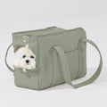 Pet Dog Casual Crossbody Bag, Hands-Free One Shoulder Soft Edged Pet Bag, Fully Open Sunroof Cover with Mesh Window and 