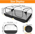 Lukovee Small Animals Playpen, Foldable, Detachable Bottom, 73"x36"x25", B