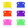Gjinxi Eye Comb for Pets, 6 Pcs Flea Lice Comb Professional Pet Tear Stain Remover Dog Cat Grooming Combs Stainless Steel Combs Dematting Tool for Small Medium Pets
