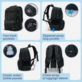 Rubyloo Dog Travel Backpack for Supplies - Dog Diaper Bag with Travel Bowls