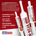 Jeffers Vita-Min Gel for Livestock & Horses – Multivitamin & Mineral Supplement with Selenium, Zinc, Potassium & Turmeri