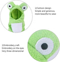 Sun Conure Bird Diaper Flight Suit Frog Shape Hoodie Cosplay Photo Prop for Parrots African Greys Parakeet Cockatiel, Bi