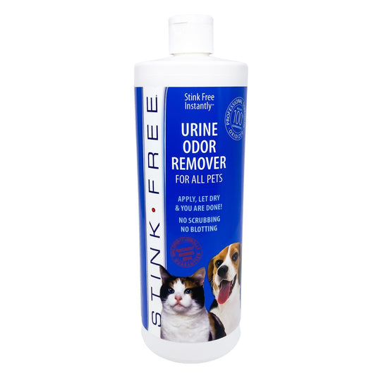 Stink Free Instantly Pet Urine Odor Remover - Cleaner, Neutralizer, & Eliminator of Cat & Dog Pee Odor on Carpets, Rugs, Outdoor Rugs, Mattress, Floor, Etc. 32 oz. (1 Quart)