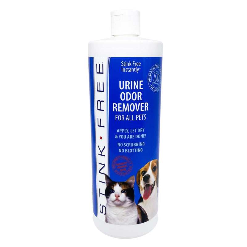 Stink Free Instantly Pet Urine Odor Remover - Cleaner, Neutralizer, & Eliminator of Cat & Dog Pee Odor on Carpets, Rugs, Outdoor Rugs, Mattress, Floor, Etc. 32 oz. (1 Quart)