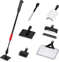 TOPZEA 6 in 1 Aquarium Cleaning Tool Kit, Fish Tank Cleaner Set with Adjustable Telescopic Long Handle (21-32 Inch) Incl