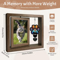 Pet Memorial Gifts for Loss of Cats- 360° Rotating Wooden Photo Frame for 4x6 Photo-Cat Loss Sympathy Gift for Cat Lover