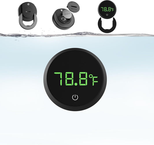 Carefree Fish Replaceable Battery Digital Aquarium Thermometer