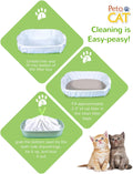 Litter Box Liners, 34 Count Jumbo Cat Litter Pan liners, Drawstring Litter Liner Bags For Litter Box, Easy Clean Up Thic