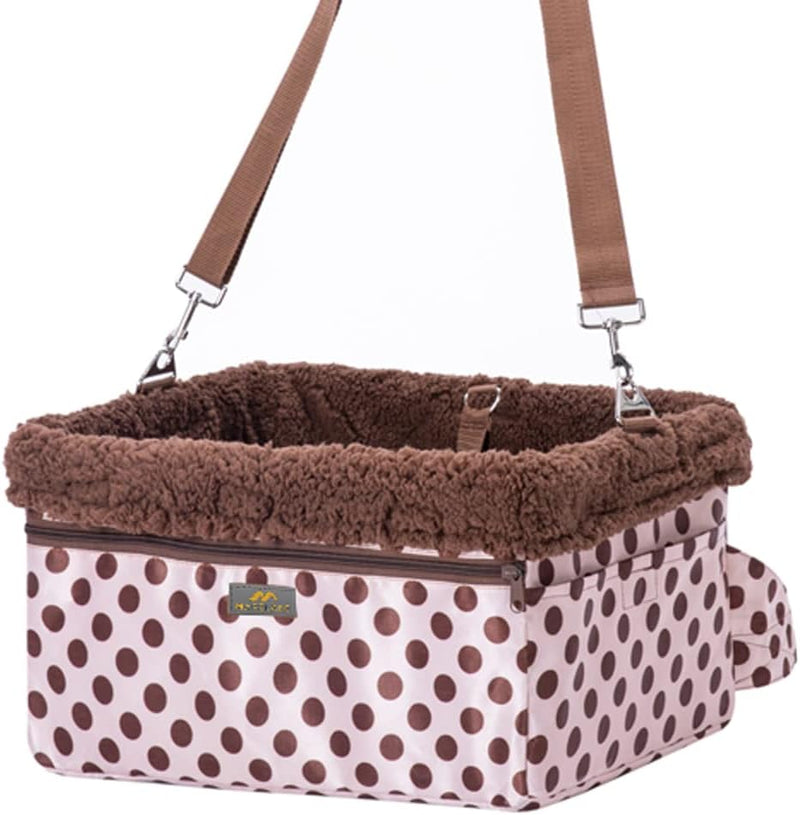 Dog Car Seats for Small Dogs, Upgrade Dog Booster Seat with Metal Frame Construction with Double-Layer Oxford, Perfect f