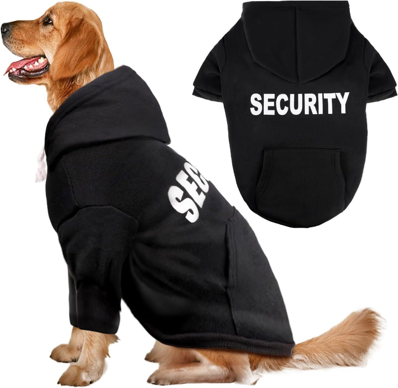 Dog Basic Hoodie Soft Dog Clothes Cold Weather Sweaters for Medium Large Dogs Cozy Fabric Warm Sweatshirt with Leash Hol