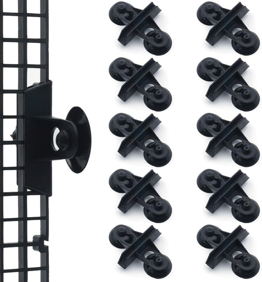 LINLAN 10 Pieces Aquarium Divider Suction Cup Clips, Glass Fixing Clips, Plastic Mesh Board Isolation Holders for Fish T