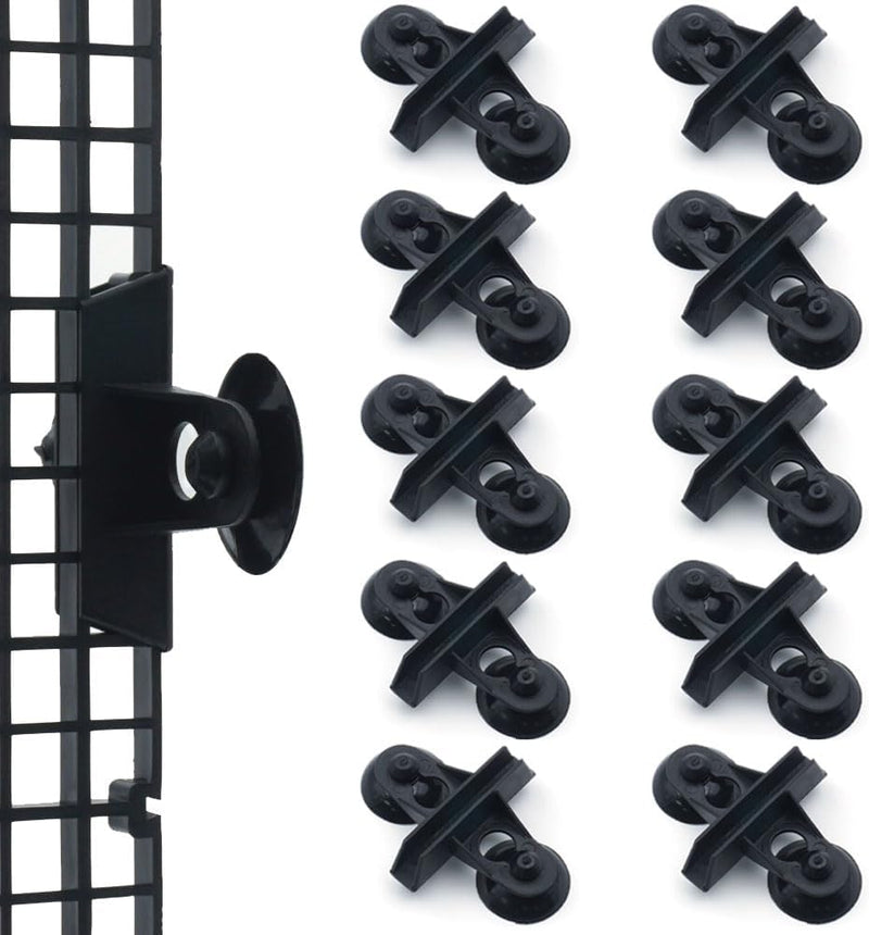 LINLAN 10 Pieces Aquarium Divider Suction Cup Clips, Glass Fixing Clips, Plastic Mesh Board Isolation Holders for Fish T