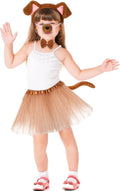 Zhanmai 5 Pcs Carnival Animal Costume Kid Bear Puppy Dog Pup Kangaroo with Tutu Ear Headband Bowtie Tail Paws for Boys G