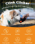Clink Design Dog Training Clicker & Dog Clicker with Treat Storage, Black