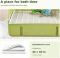 Parrot Bathtub, Large Bird Shower Fountain, Automatic Bird Bath, Parrot Bath Shower, Automatic Bathtub with Circulating Faucet, Indoor Fountain with USB Pump, G