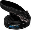 Max and Neo Reflective Nylon Dog Leash - We Donate One for Every Sold (Black, 6ft)