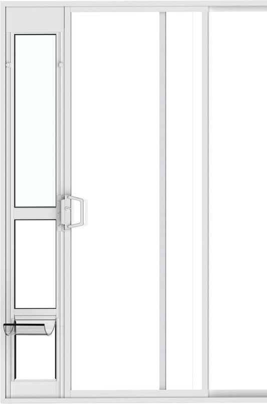 Hakuna Pets Dog Door for Sliding Glass Door - Tempered Glass Patio Insert