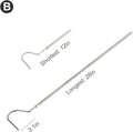 WACOOL 2 in 1 Collapsible Snake Hook, Adjustable Snake Tong Snake Grabber Cather Stick Handheld Pick-up Tool, 2 Hooks Su