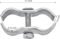 WRINGKIT 10 Pack Dog Kennel Clamps, 1-3/8" Chain Link Fence Panel Clamps, Galvanized Pipe Panel Frames, Chain Link Fence Hardware for Temporary Dog Kennels, Chicken Coops, Metal Cage