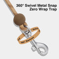 VETRESKA Crossbody Hands Free Dog Leash, 5FT Adjustable Leash (Coffee)