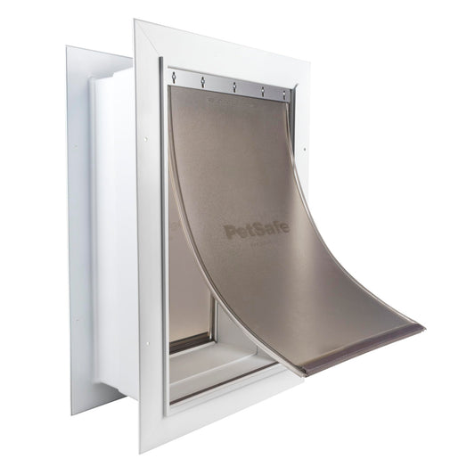 PetSafe Never Rust Wall Entry Pet Door - Telescoping Frame - Insulates Better Than Metal, Energy Efficient - Interior & Exterior, Weatherproof, Easy to Install & Clean - L